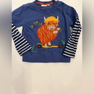 Jojo maman Bebe appliqué  shirt size 2/3